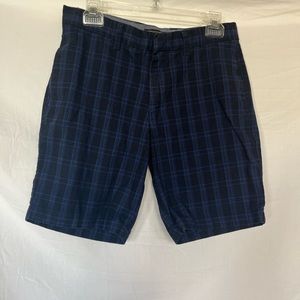 Banana Republic Aiden shorts blue plaid size 30